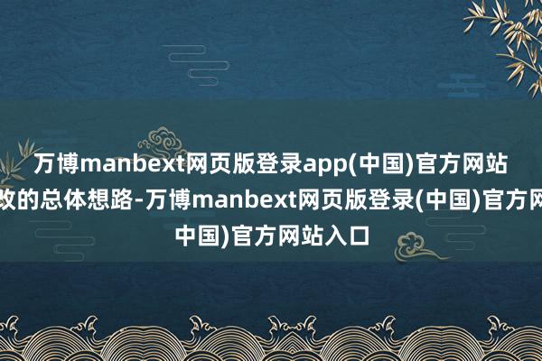 万博manbext网页版登录app(中国)官方网站　　这次修改的总体想路-万博manbext网页版登录(中国)官方网站入口