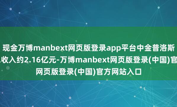 现金万博manbext网页版登录app平台中金普洛斯REIT罢了总收入约2.16亿元-万博manbext网页版登录(中国)官方网站入口