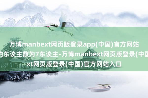 万博manbext网页版登录app(中国)官方网站任期提升10年的东谈主数为7东谈主-万博manbext网页版登录(中国)官方网站入口